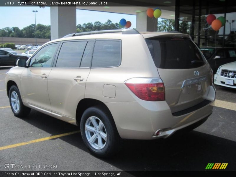 Sandy Beach Metallic / Sand Beige 2010 Toyota Highlander
