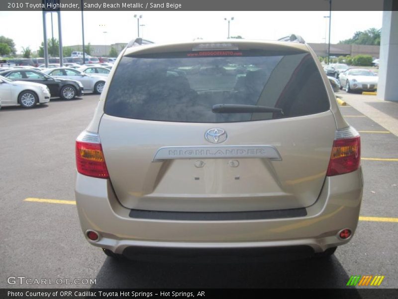 Sandy Beach Metallic / Sand Beige 2010 Toyota Highlander