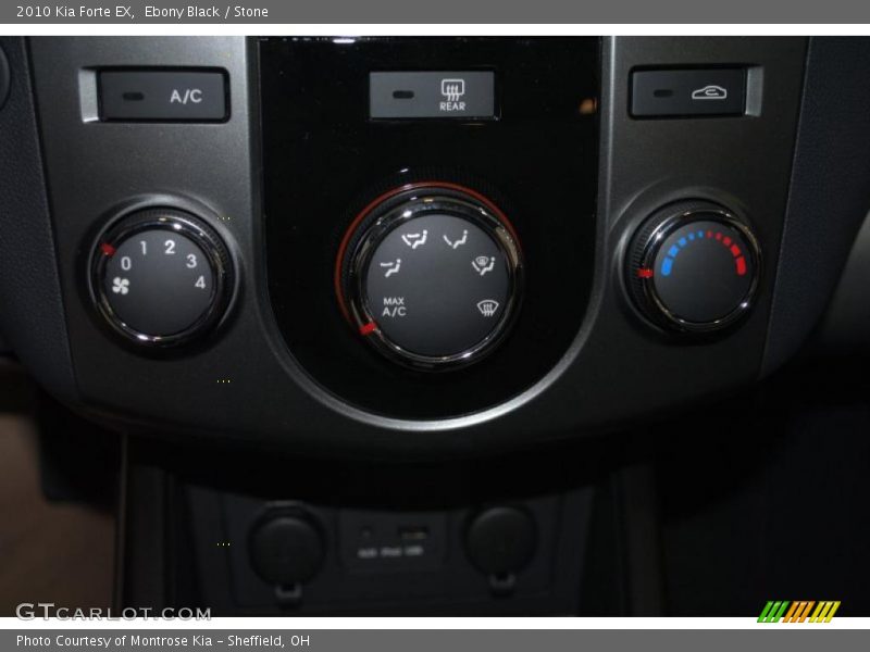 Ebony Black / Stone 2010 Kia Forte EX