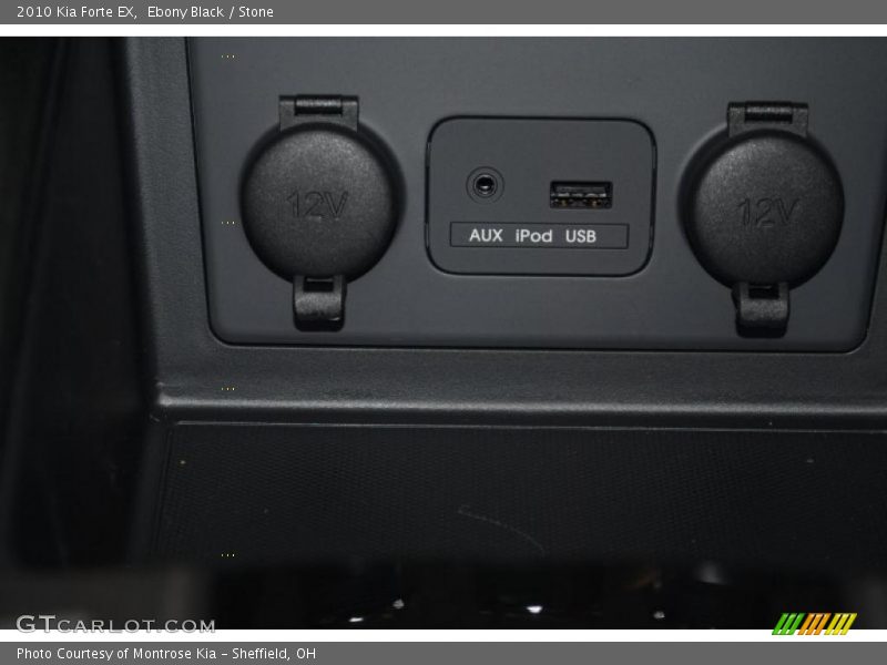 Ebony Black / Stone 2010 Kia Forte EX