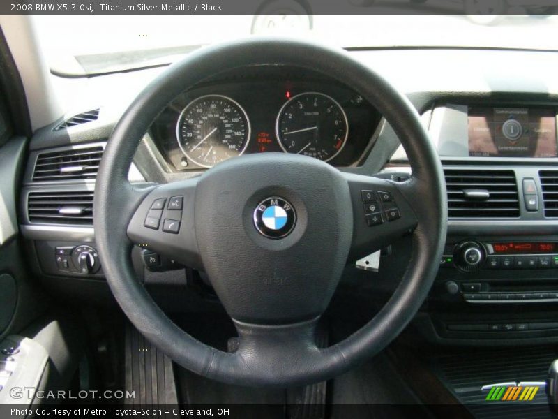 Titanium Silver Metallic / Black 2008 BMW X5 3.0si