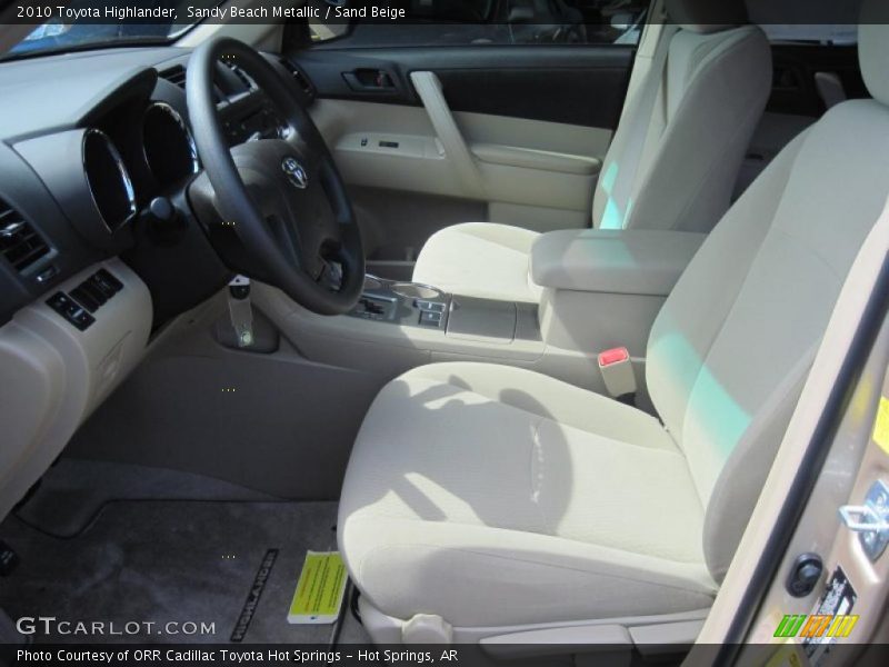 Sandy Beach Metallic / Sand Beige 2010 Toyota Highlander