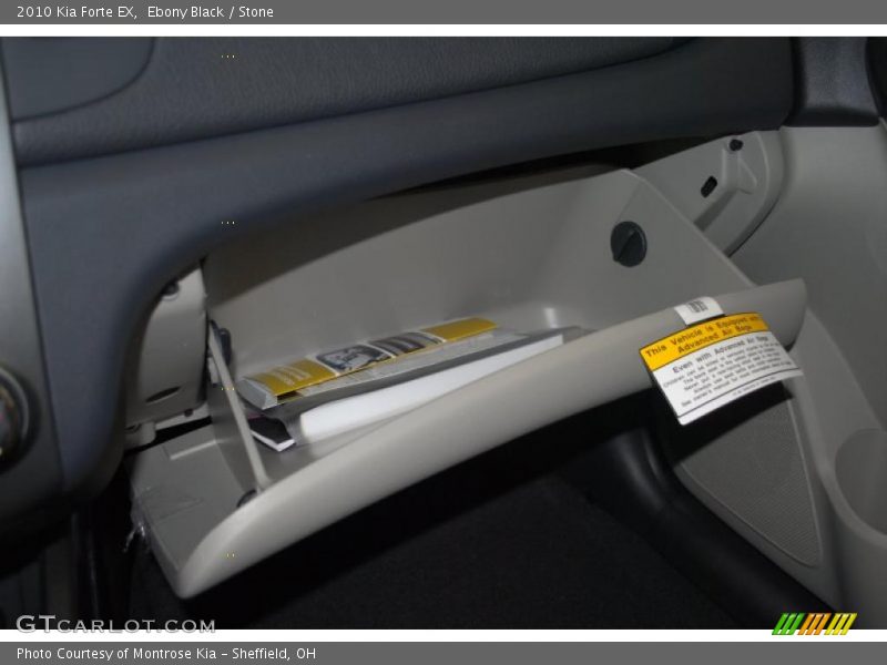 Ebony Black / Stone 2010 Kia Forte EX