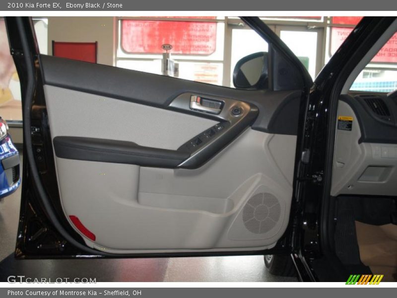 Ebony Black / Stone 2010 Kia Forte EX