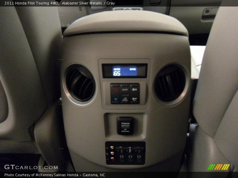 Alabaster Silver Metallic / Gray 2011 Honda Pilot Touring 4WD