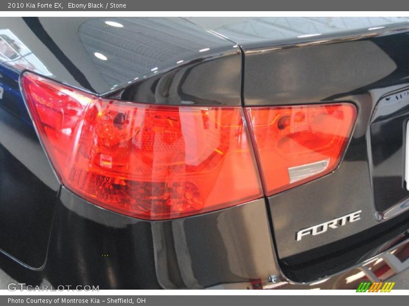 Ebony Black / Stone 2010 Kia Forte EX