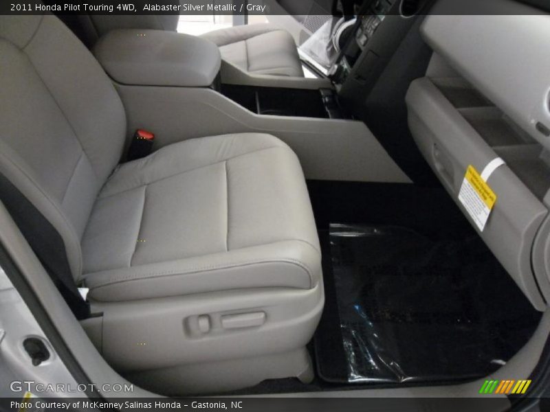 Alabaster Silver Metallic / Gray 2011 Honda Pilot Touring 4WD