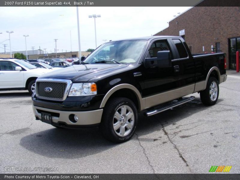 Black / Tan 2007 Ford F150 Lariat SuperCab 4x4