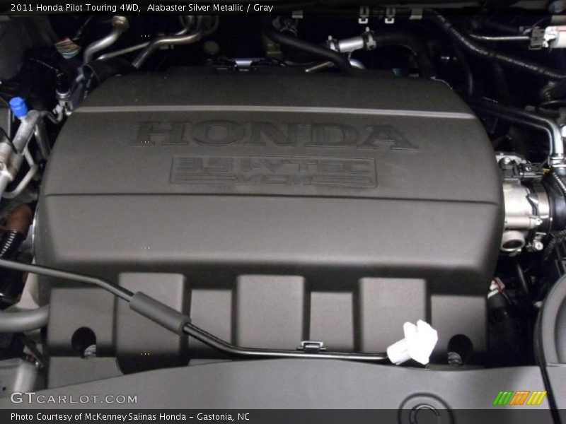 Alabaster Silver Metallic / Gray 2011 Honda Pilot Touring 4WD