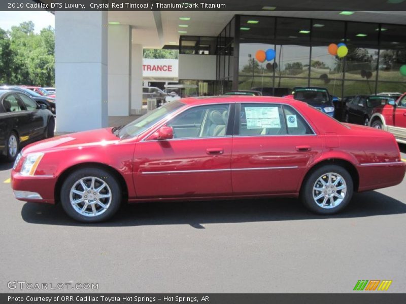 Crystal Red Tintcoat / Titanium/Dark Titanium 2010 Cadillac DTS Luxury