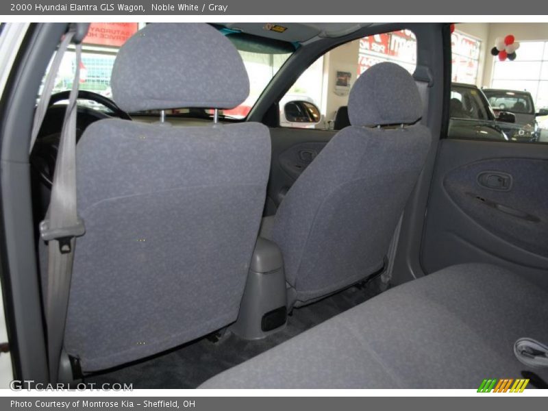 Noble White / Gray 2000 Hyundai Elantra GLS Wagon