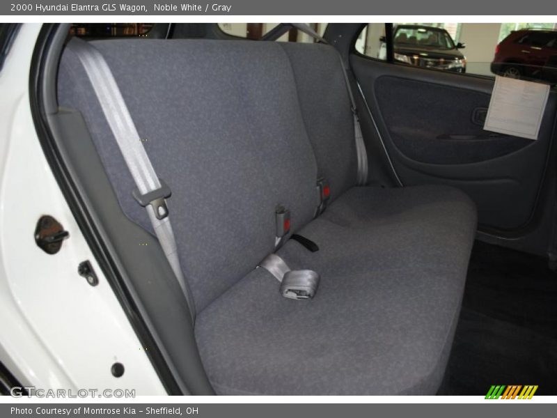 Noble White / Gray 2000 Hyundai Elantra GLS Wagon