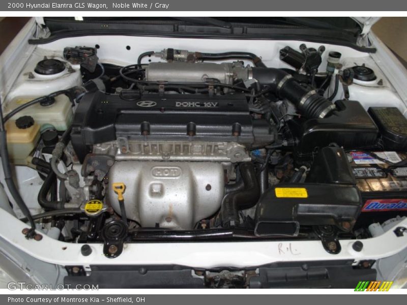 Noble White / Gray 2000 Hyundai Elantra GLS Wagon