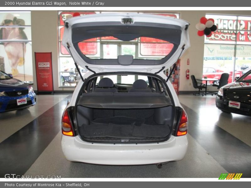 Noble White / Gray 2000 Hyundai Elantra GLS Wagon