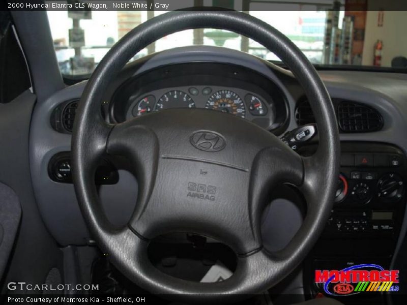 Noble White / Gray 2000 Hyundai Elantra GLS Wagon