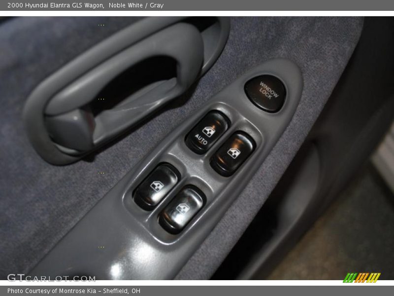 Noble White / Gray 2000 Hyundai Elantra GLS Wagon