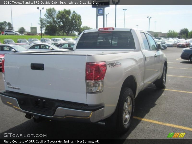 Super White / Graphite Gray 2010 Toyota Tundra TRD Double Cab