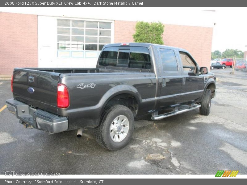 Dark Stone Metallic / Camel 2008 Ford F250 Super Duty XLT Crew Cab 4x4