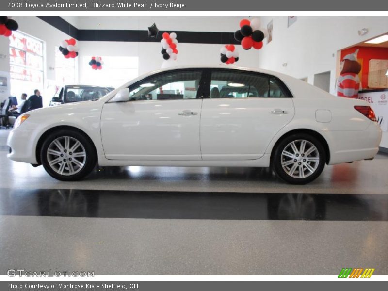 Blizzard White Pearl / Ivory Beige 2008 Toyota Avalon Limited