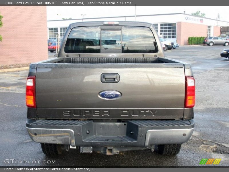 Dark Stone Metallic / Camel 2008 Ford F250 Super Duty XLT Crew Cab 4x4