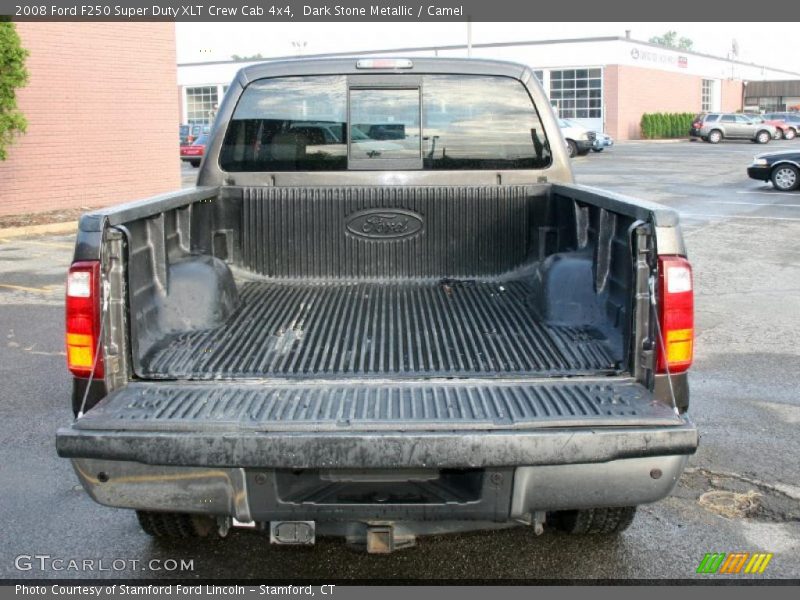 Dark Stone Metallic / Camel 2008 Ford F250 Super Duty XLT Crew Cab 4x4