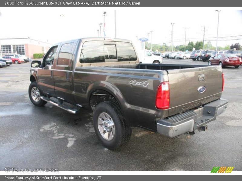 Dark Stone Metallic / Camel 2008 Ford F250 Super Duty XLT Crew Cab 4x4