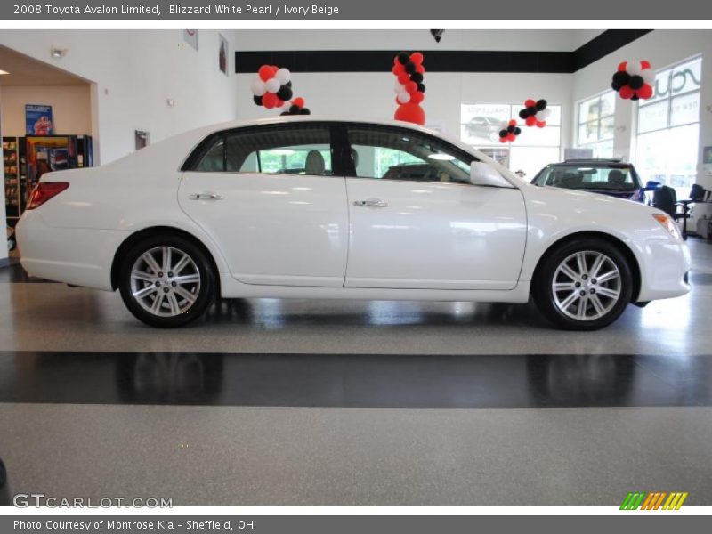 Blizzard White Pearl / Ivory Beige 2008 Toyota Avalon Limited