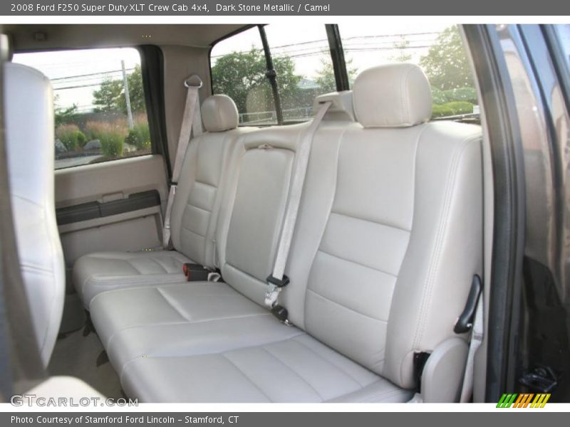 Dark Stone Metallic / Camel 2008 Ford F250 Super Duty XLT Crew Cab 4x4