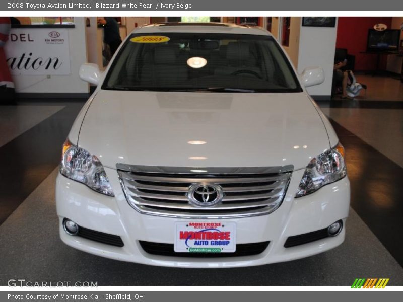 Blizzard White Pearl / Ivory Beige 2008 Toyota Avalon Limited