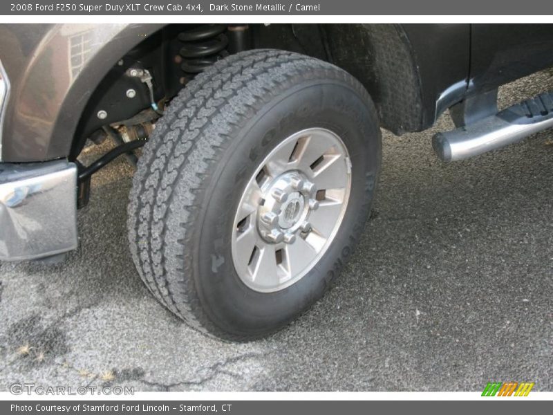 Dark Stone Metallic / Camel 2008 Ford F250 Super Duty XLT Crew Cab 4x4
