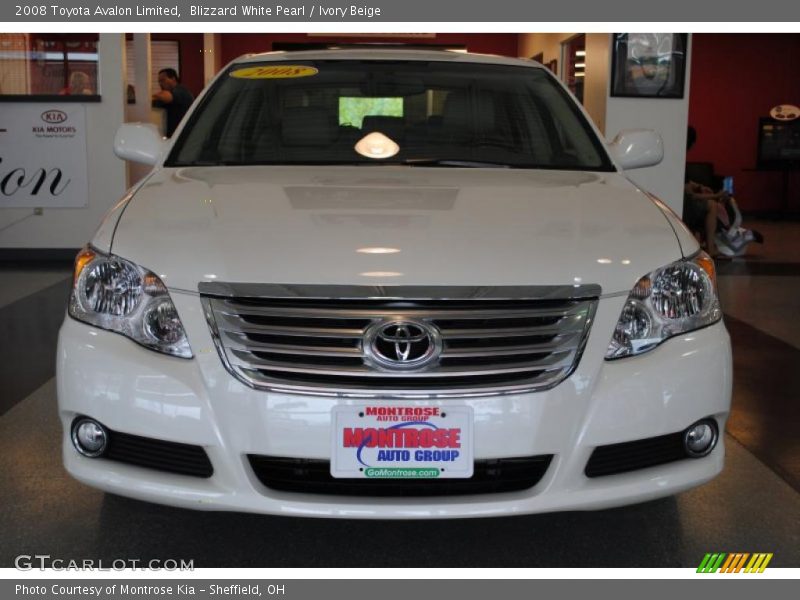 Blizzard White Pearl / Ivory Beige 2008 Toyota Avalon Limited