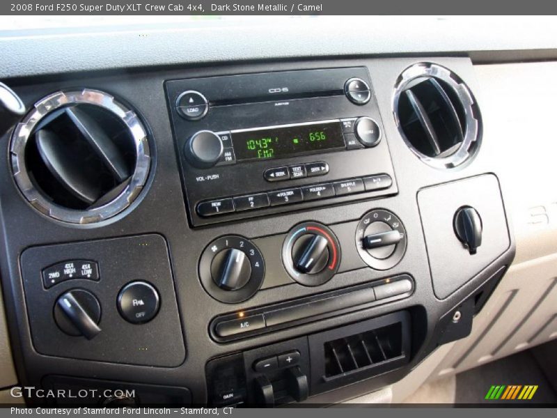 Dark Stone Metallic / Camel 2008 Ford F250 Super Duty XLT Crew Cab 4x4