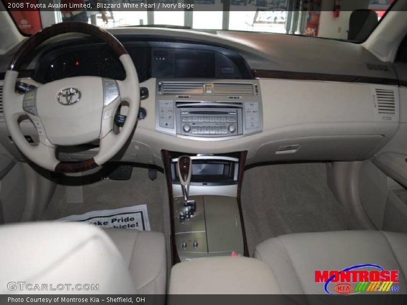 Blizzard White Pearl / Ivory Beige 2008 Toyota Avalon Limited