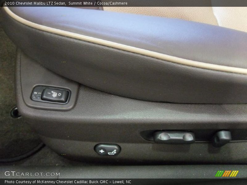 Summit White / Cocoa/Cashmere 2010 Chevrolet Malibu LTZ Sedan