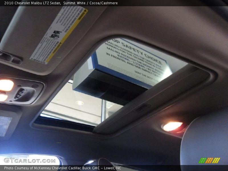 Summit White / Cocoa/Cashmere 2010 Chevrolet Malibu LTZ Sedan