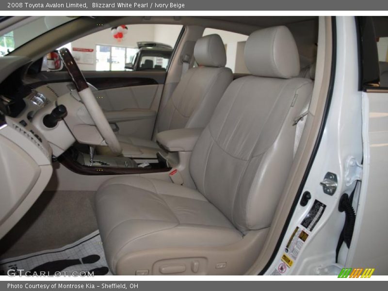 Blizzard White Pearl / Ivory Beige 2008 Toyota Avalon Limited