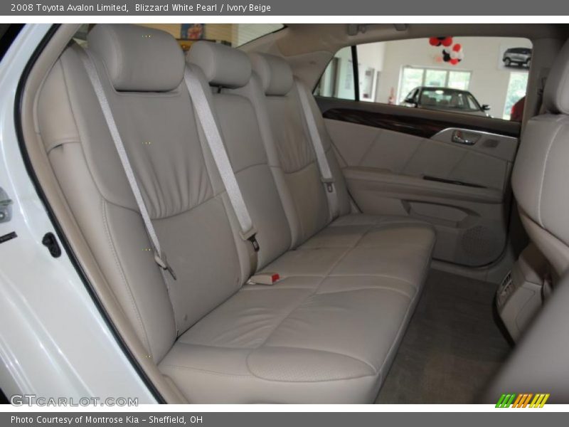 Blizzard White Pearl / Ivory Beige 2008 Toyota Avalon Limited