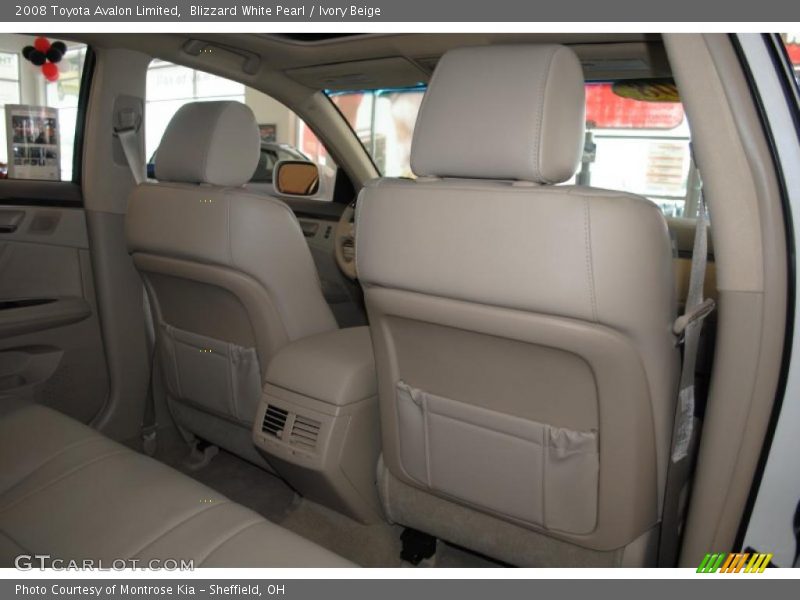Blizzard White Pearl / Ivory Beige 2008 Toyota Avalon Limited