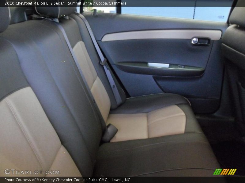 Summit White / Cocoa/Cashmere 2010 Chevrolet Malibu LTZ Sedan