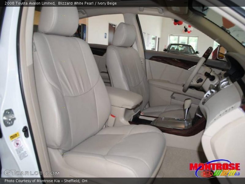 Blizzard White Pearl / Ivory Beige 2008 Toyota Avalon Limited