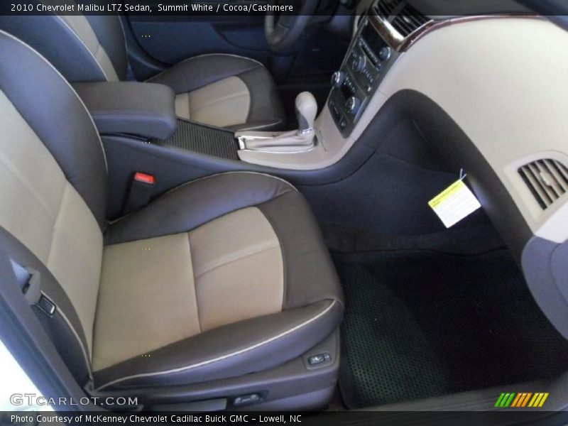 Summit White / Cocoa/Cashmere 2010 Chevrolet Malibu LTZ Sedan