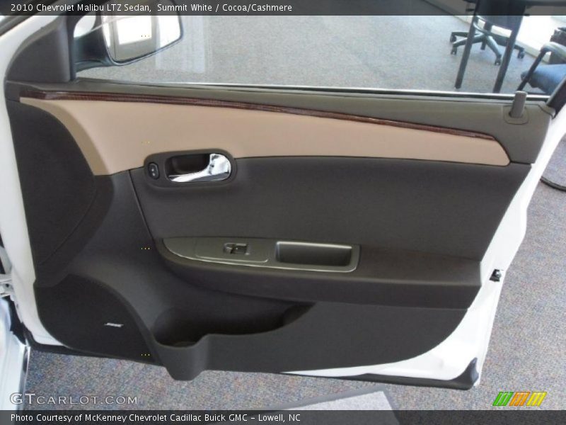 Summit White / Cocoa/Cashmere 2010 Chevrolet Malibu LTZ Sedan