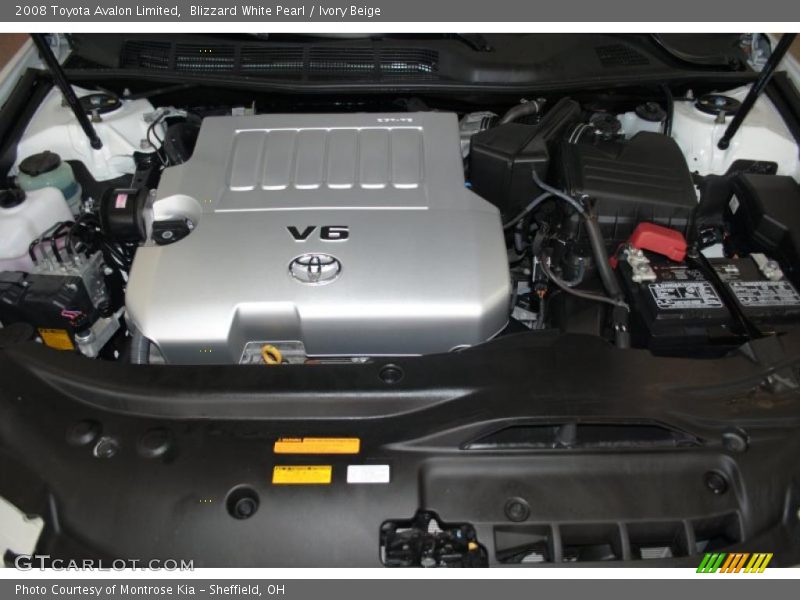 Blizzard White Pearl / Ivory Beige 2008 Toyota Avalon Limited