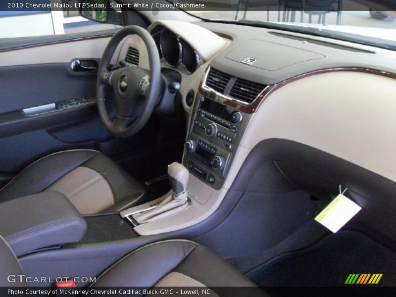 Summit White / Cocoa/Cashmere 2010 Chevrolet Malibu LTZ Sedan
