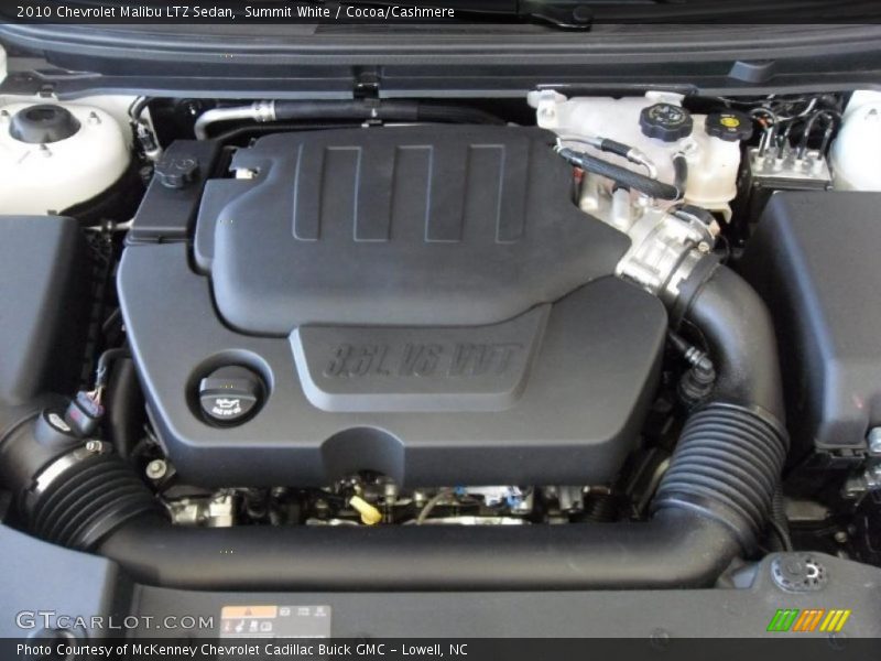 Summit White / Cocoa/Cashmere 2010 Chevrolet Malibu LTZ Sedan