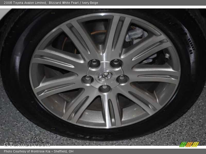 Blizzard White Pearl / Ivory Beige 2008 Toyota Avalon Limited