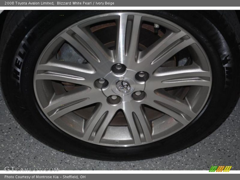 Blizzard White Pearl / Ivory Beige 2008 Toyota Avalon Limited