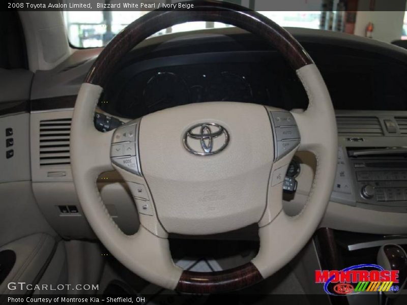 Blizzard White Pearl / Ivory Beige 2008 Toyota Avalon Limited