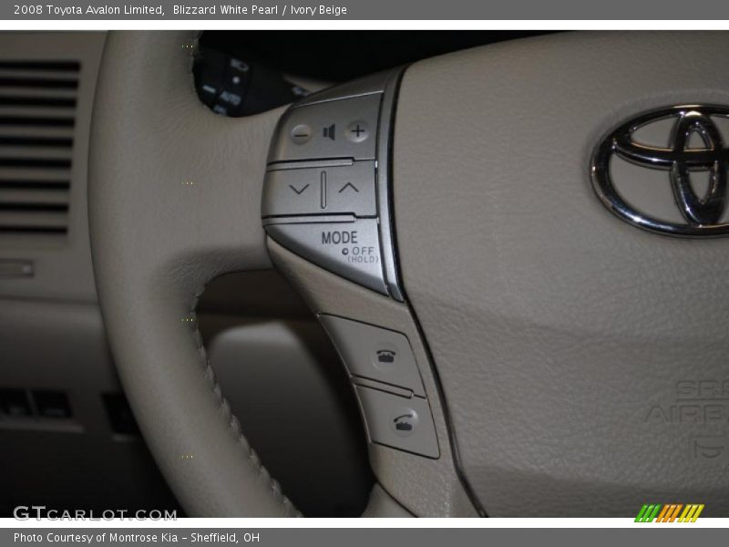 Blizzard White Pearl / Ivory Beige 2008 Toyota Avalon Limited