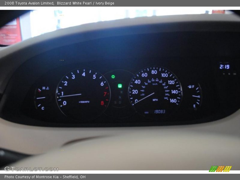 Blizzard White Pearl / Ivory Beige 2008 Toyota Avalon Limited